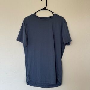 Cuts Curve-Hem Tee—Coast Blue